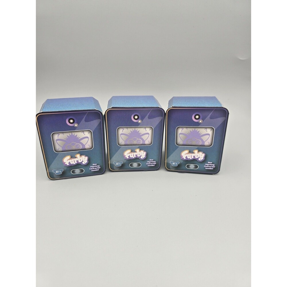 Lot of 3 Furby Mystery Plush Blind Box Series 1 Dan Dee Hasbro NEW Sealed Set